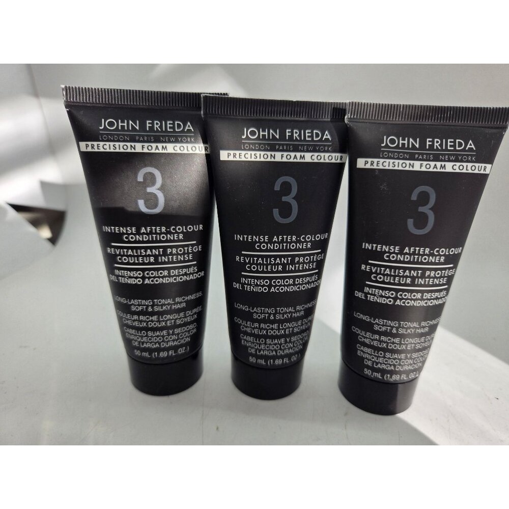 3x John Frieda Intense After-Colour Conditioner 3 Precision Foam Colour 1.69 Oz